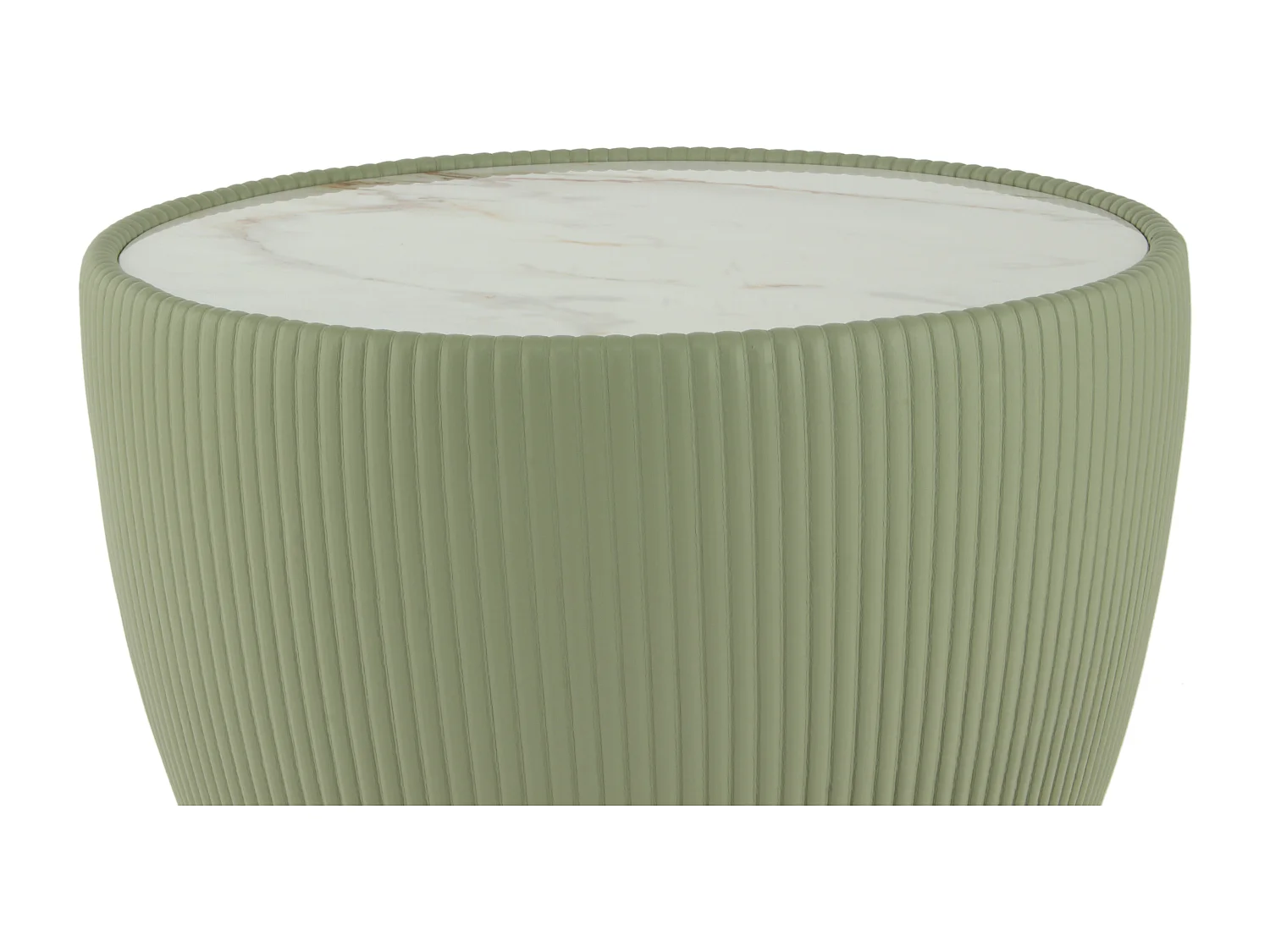 Table d'Appoint Design "Jokai" 47cm Vert & Or