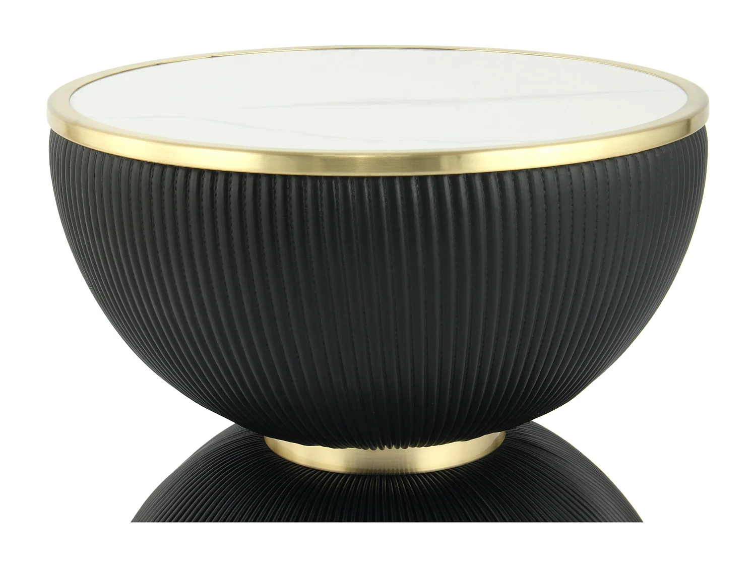 Table d'Appoint Design "Jokai" 51cm Noir & Or