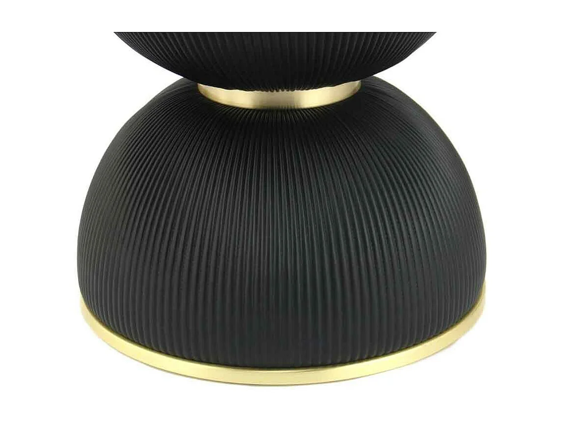 Table d'Appoint Design "Jokai" 51cm Noir & Or