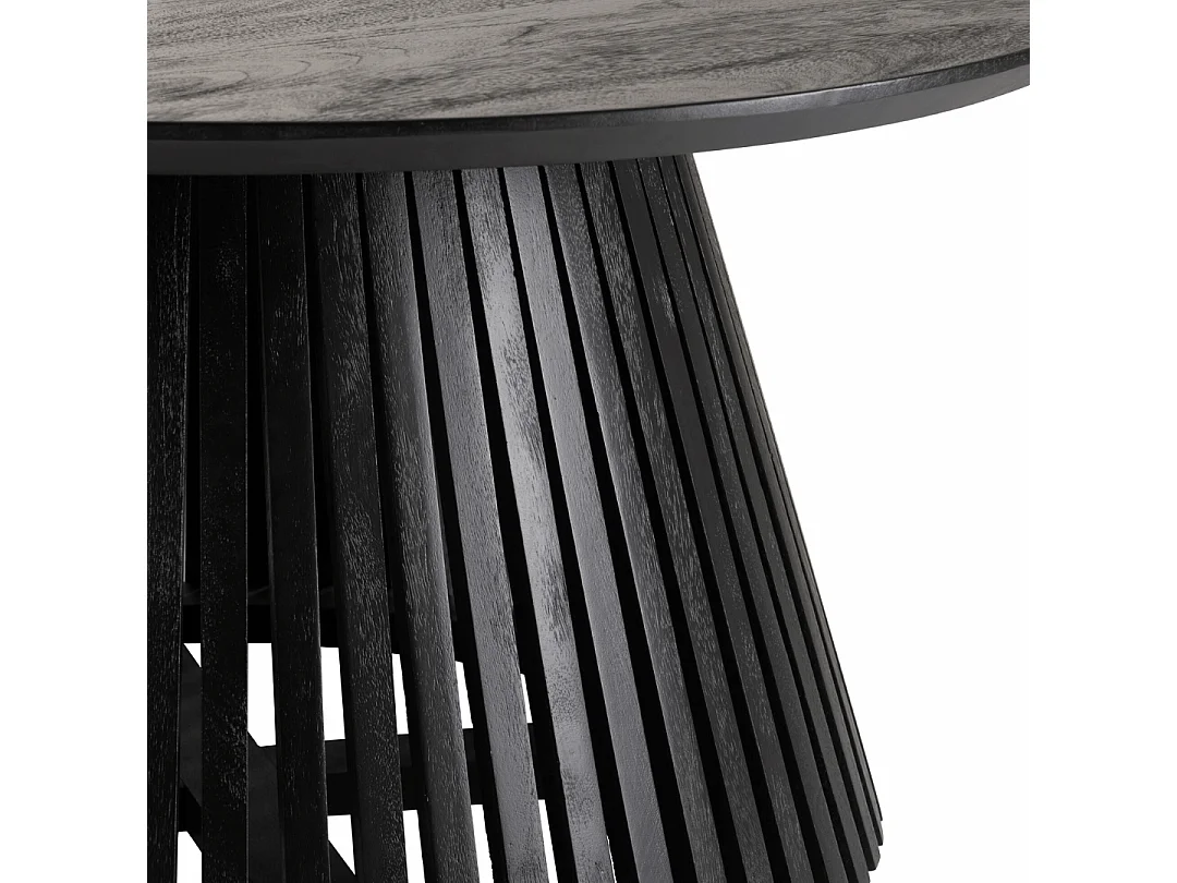 Table Basse Design en Bois "Vincent" 90cm Noir