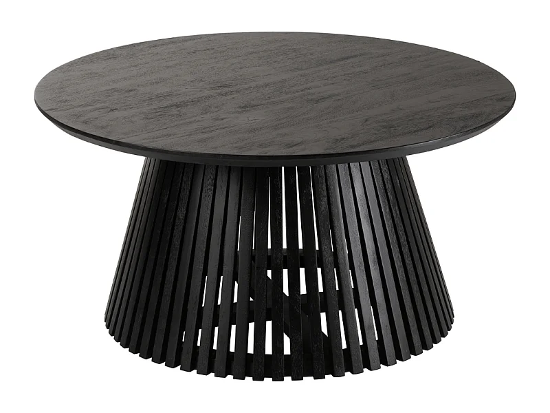 Table Basse Design en Bois "Vincent" 90cm Noir