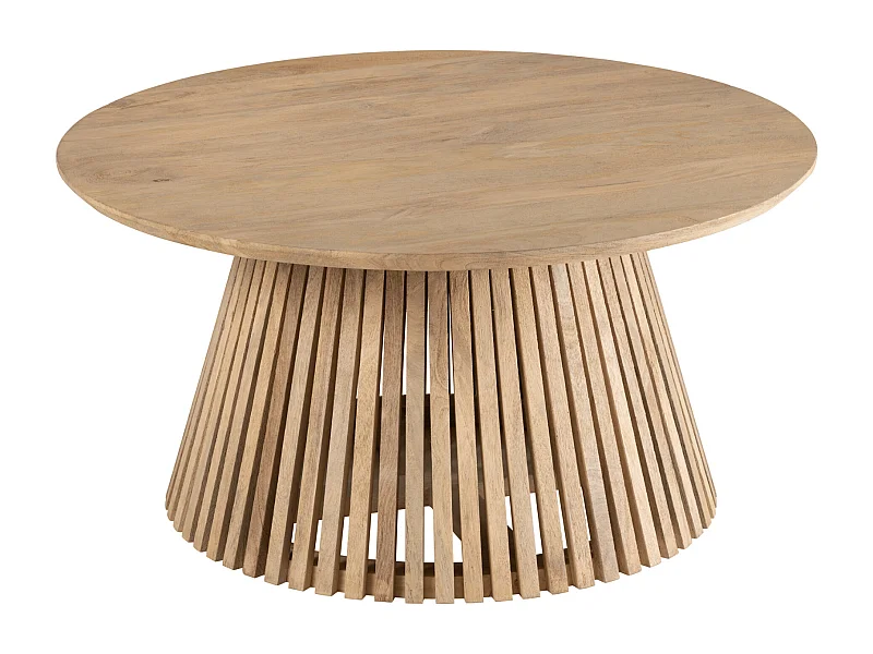 Table Basse Design en Bois "Vincent" 90cm Naturel