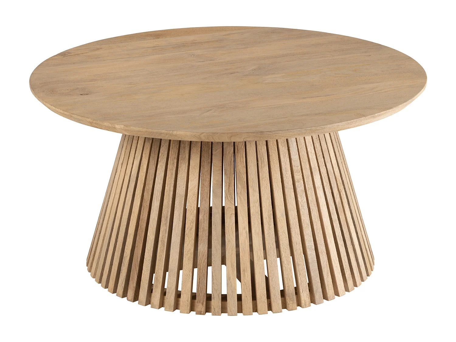 Table Basse Design en Bois "Vincent" 90cm Naturel