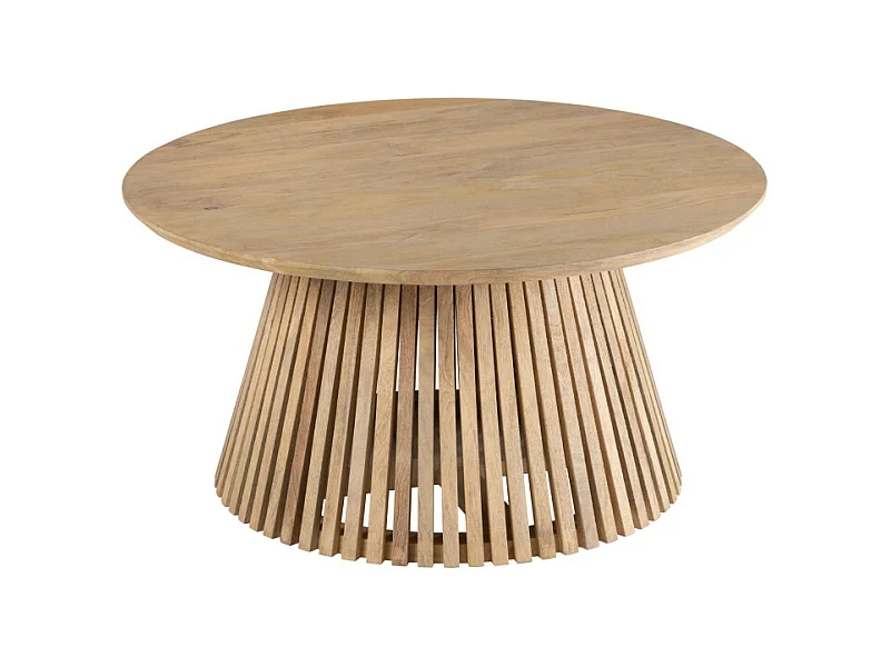 Table Basse Design en Bois "Vincent" 90cm Naturel