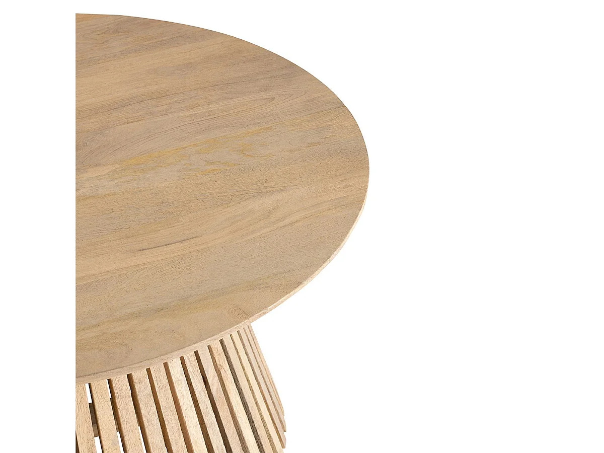 Table Basse Design en Bois "Vincent" 90cm Naturel