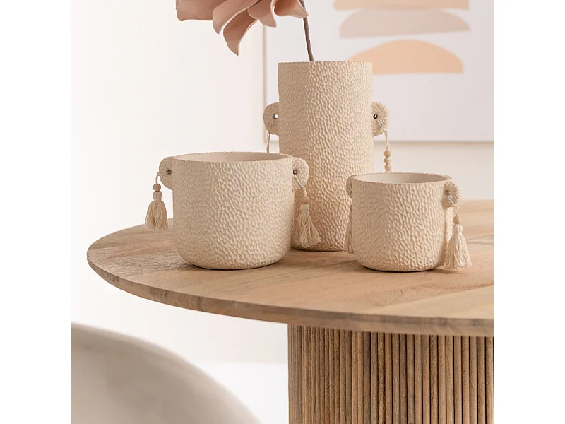 Table de Repas Design en Bois "Vincent" 120cm Naturel