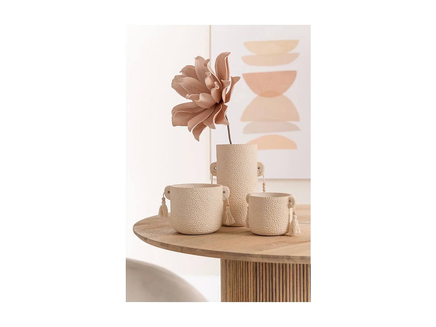 Table de Repa Deign en Boi "Vincent" 120cm Naturel