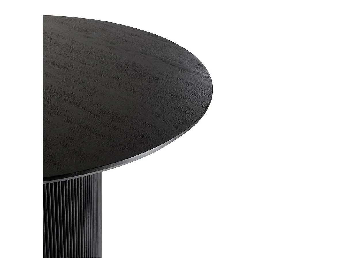 Table de Repas Design en Bois "Vincent" 120cm Noir