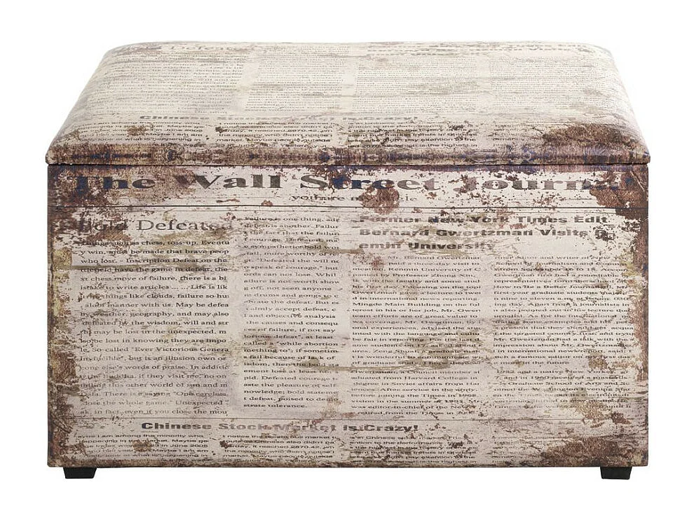 Coffre de Rangement Vintage "Era" 65cm Naturel