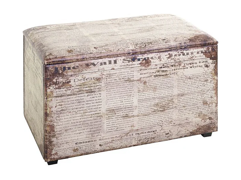 Coffre de Rangement Vintage "Era" 65cm Naturel