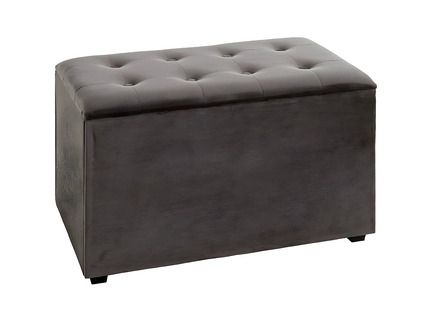 Coffret de Rangement Velours "Idaya" 65cm Anthracite
