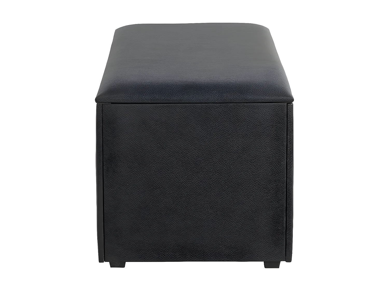 Coffre de Rangement Design "Soldi" 65cm Noir