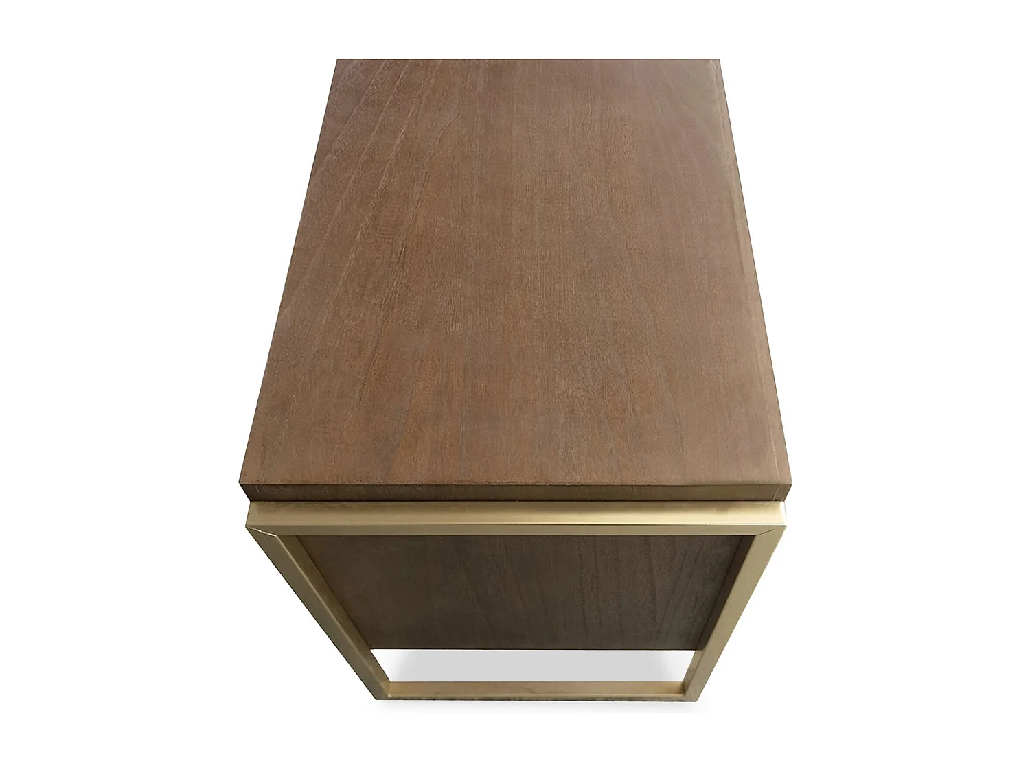 Table de Chevet 2 Tiroirs "Clifton" 55cm Marron