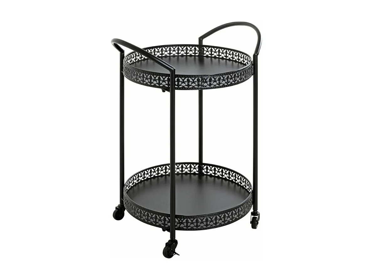 Desserte de Cuisine Design "Loniba" 71cm Noir