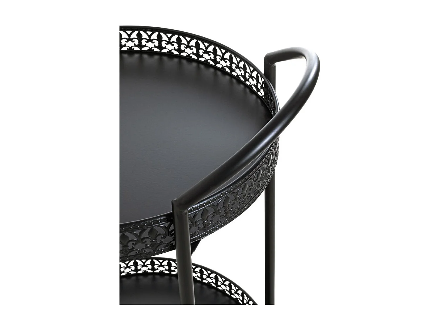 Desserte de Cuisine Design "Loniba" 71cm Noir