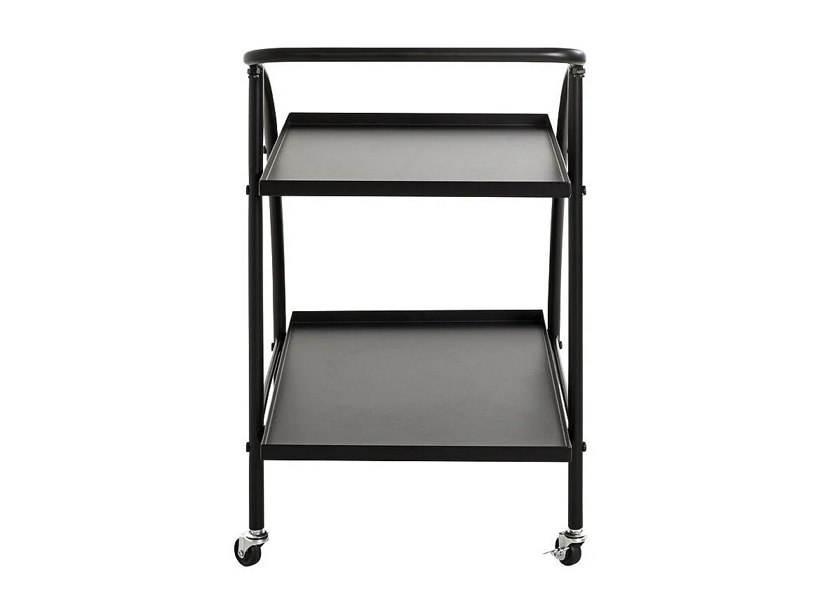 Desserte de Cuisine Design "Roulettes" 71cm Noir