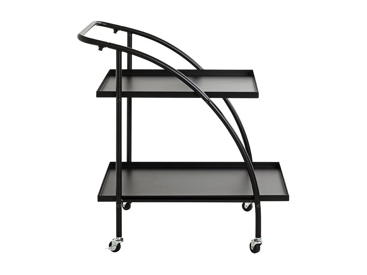 Desserte de Cuisine Design "Roulettes" 71cm Noir