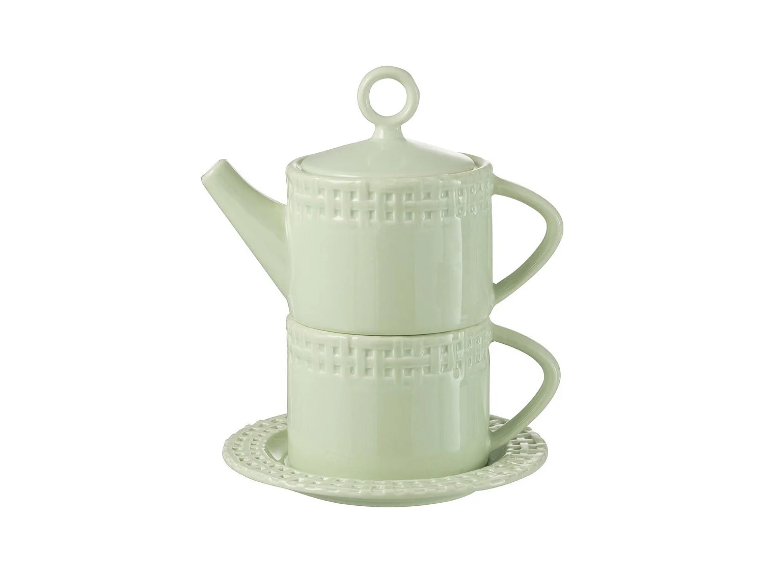 Théière & 1 Tasse Design "Vercer" 22cm Vert