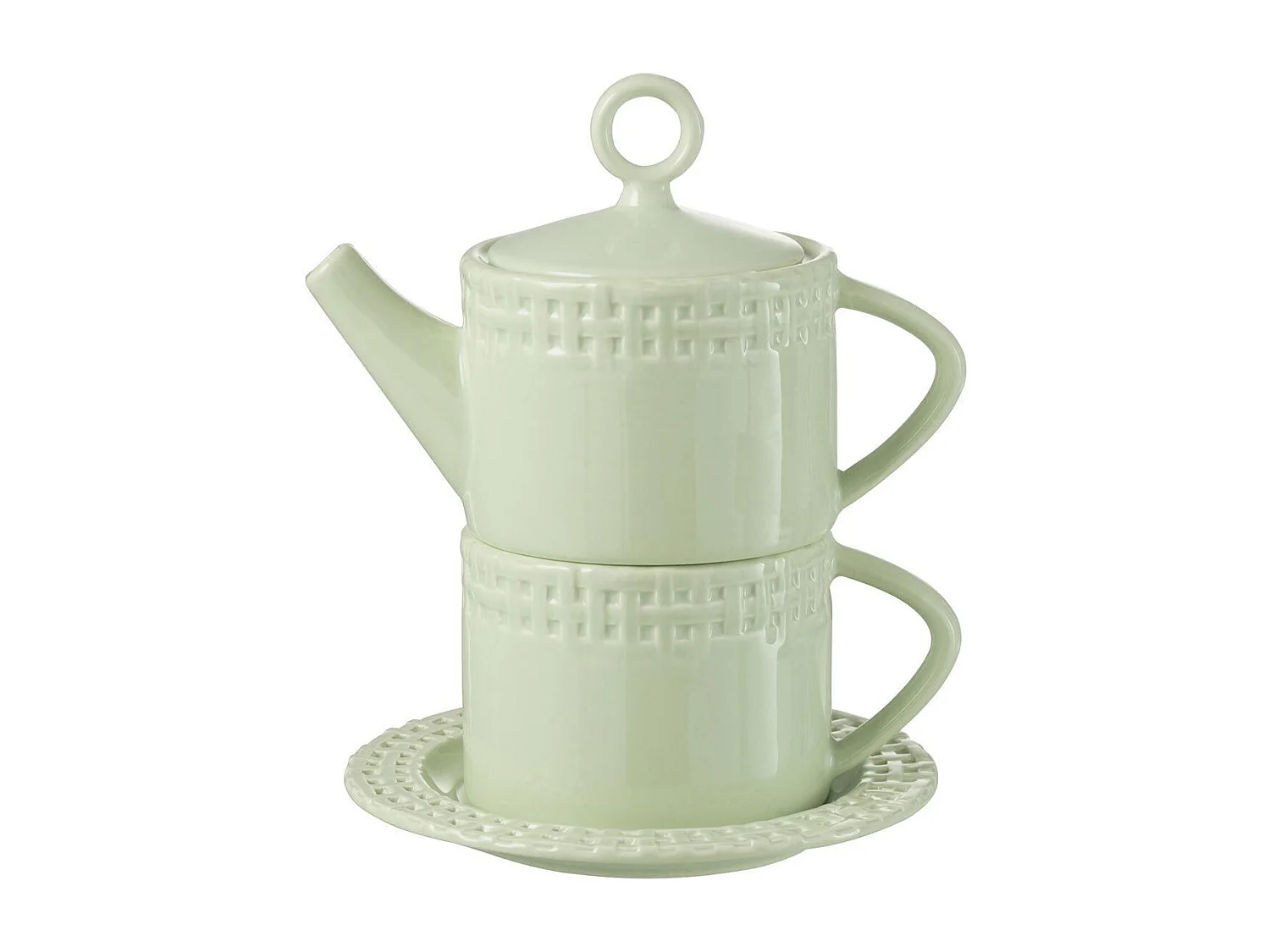 Théière & 1 Tasse Design "Vercer" 22cm Vert