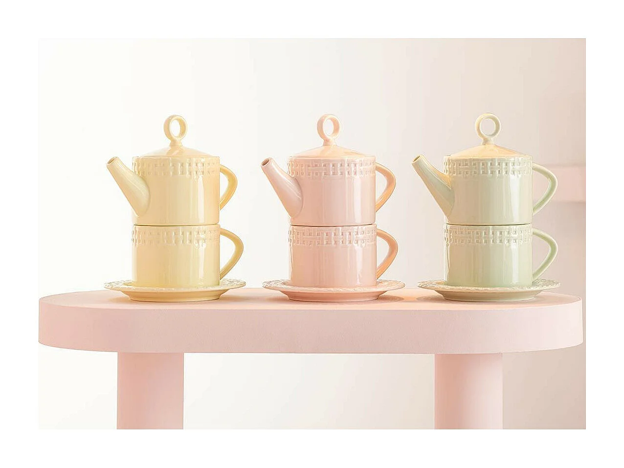 Théière & 1 Tasse Design "Vercer" 22cm Vert