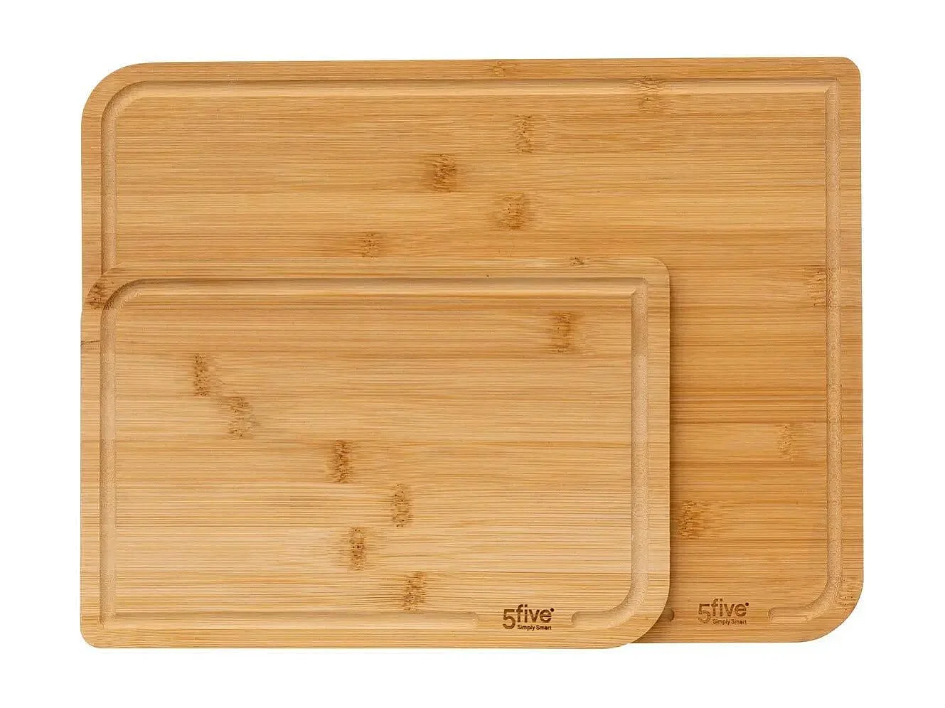 Lot de 2 Planches à Découper "Bambou" 35cm Beige