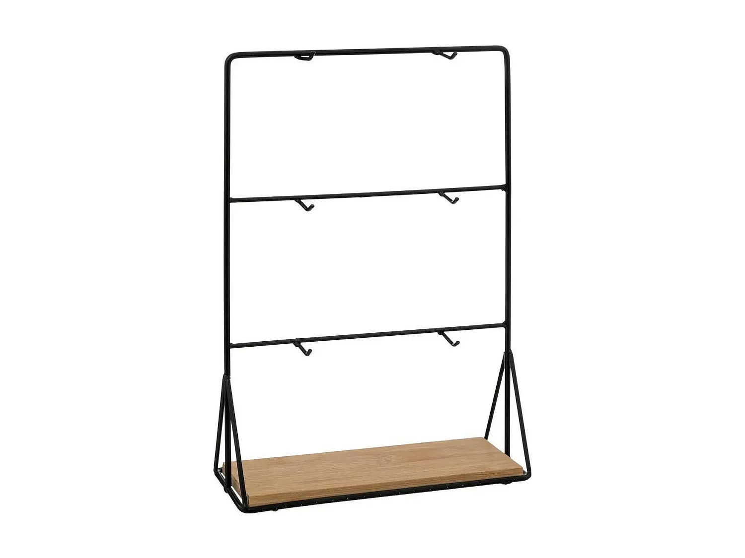 Lot de 6 Tasses sur Rack "Mia" 30cm Transparent