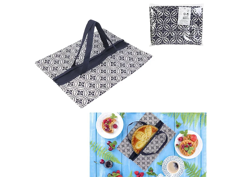 Sac de Transport "Tartes & Gâteaux" 42cm Bleu