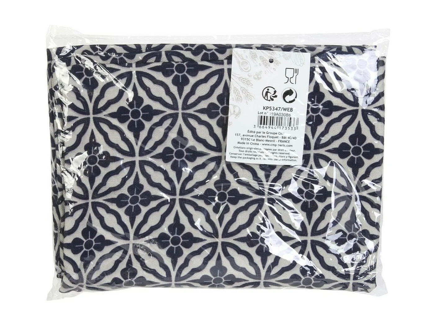 Sac de Transport "Tartes & Gâteaux" 42cm Bleu