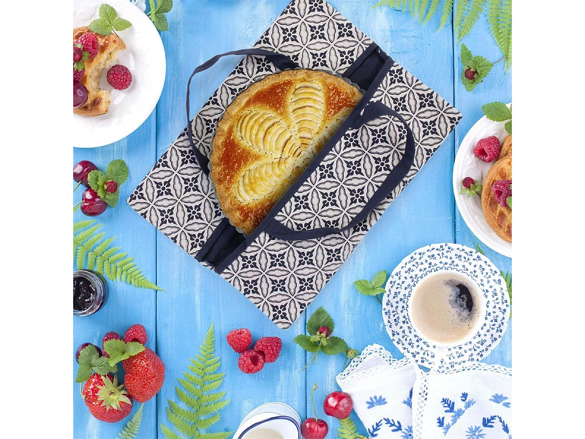 Sac de Transport "Tartes & Gâteaux" 42cm Bleu