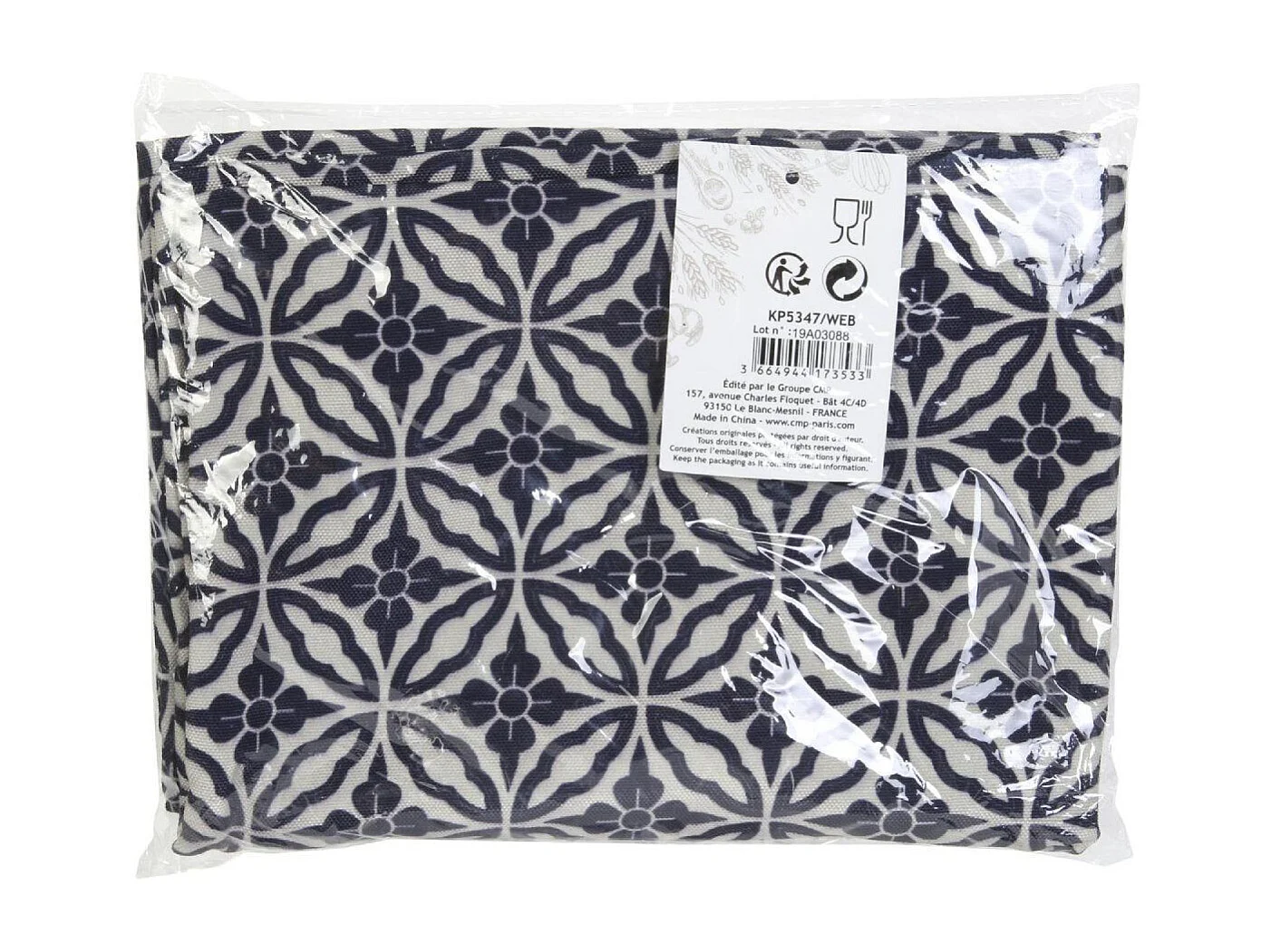 Sac de Transport "Tartes & Gâteaux" 42cm Bleu