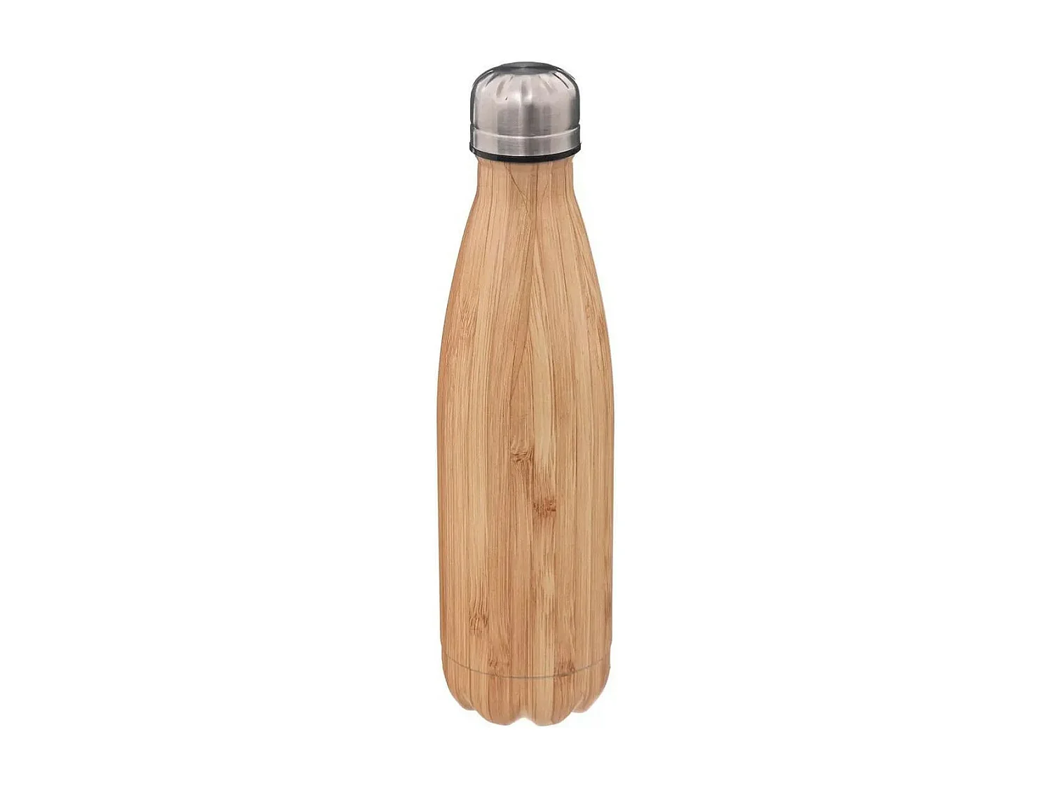 Bouteille Isotherme Inox "Effet Bambou" 0,5L Beige