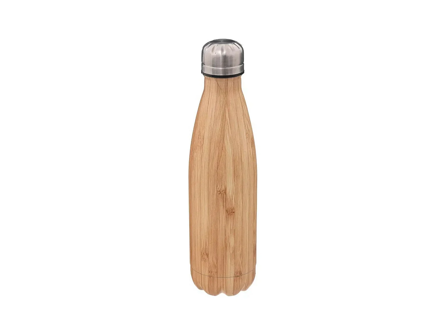 Bouteille Isotherme Inox "Effet Bambou" 0,5L Beige