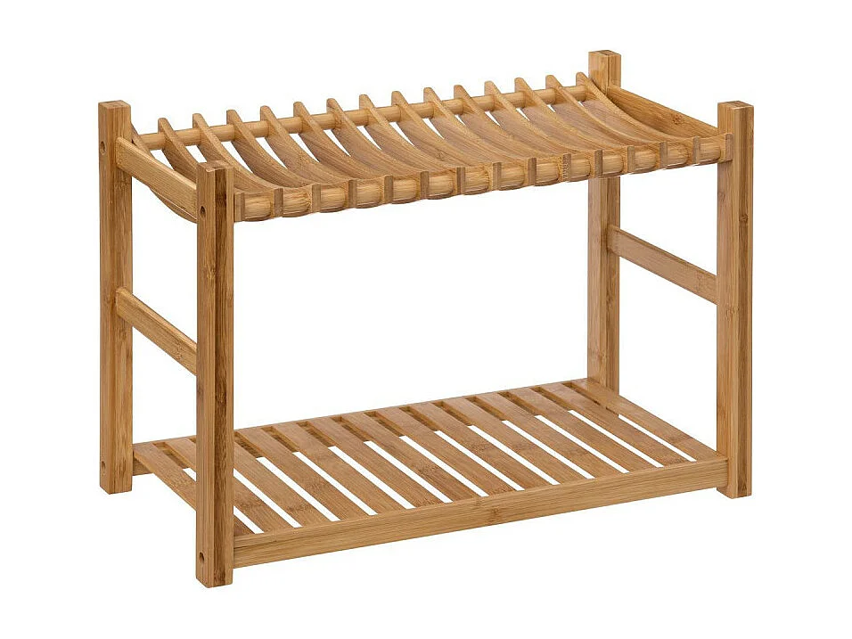 Égouttoir à Vaisselle 2 Niveaux "Bambou" 53cm Naturel