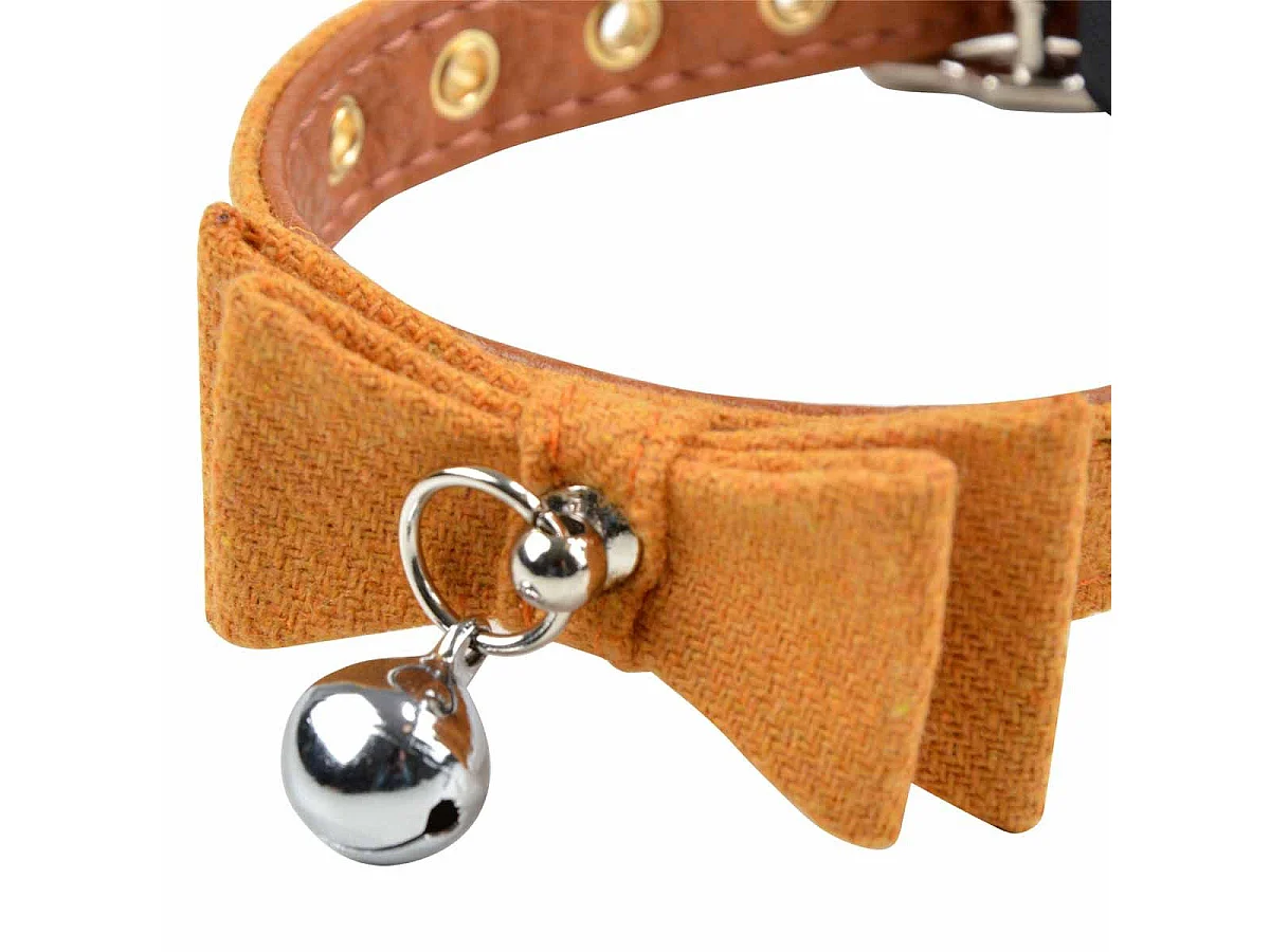 Collier pour Chat "Anti Etranglement" 27cm Moutarde