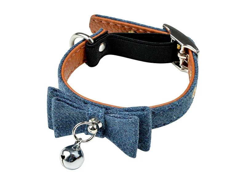 Collier pour Chat "Anti Etranglement" 27cm Bleu