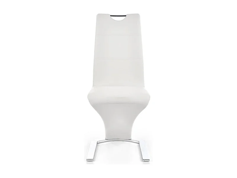 Chaise noire design avec pied U Esty - Blanc