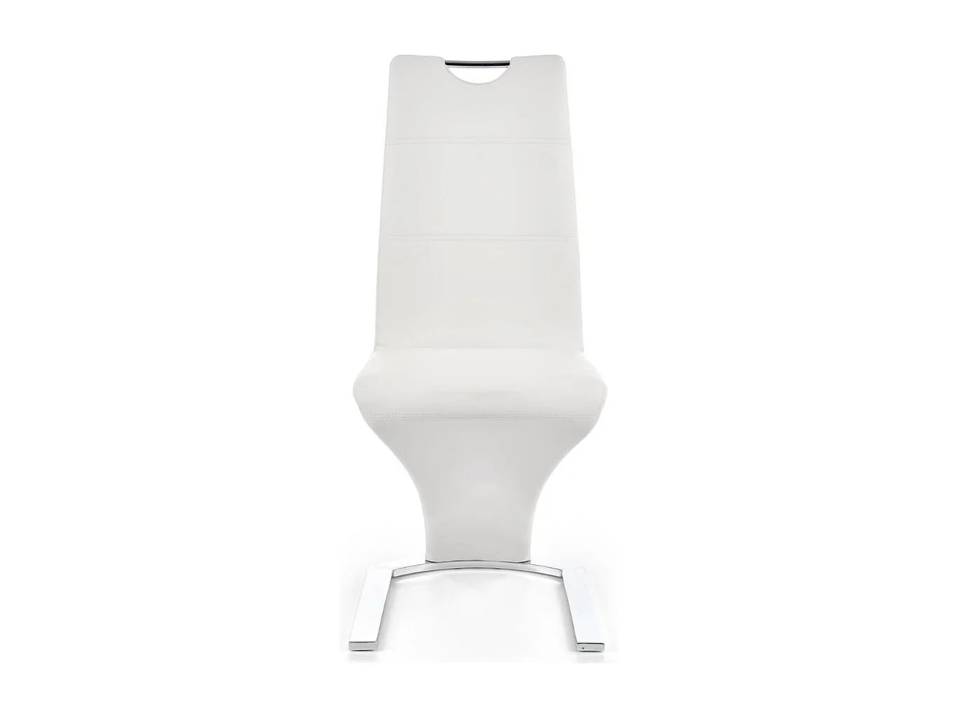 Chaise noire design avec pied U Esty - Blanc