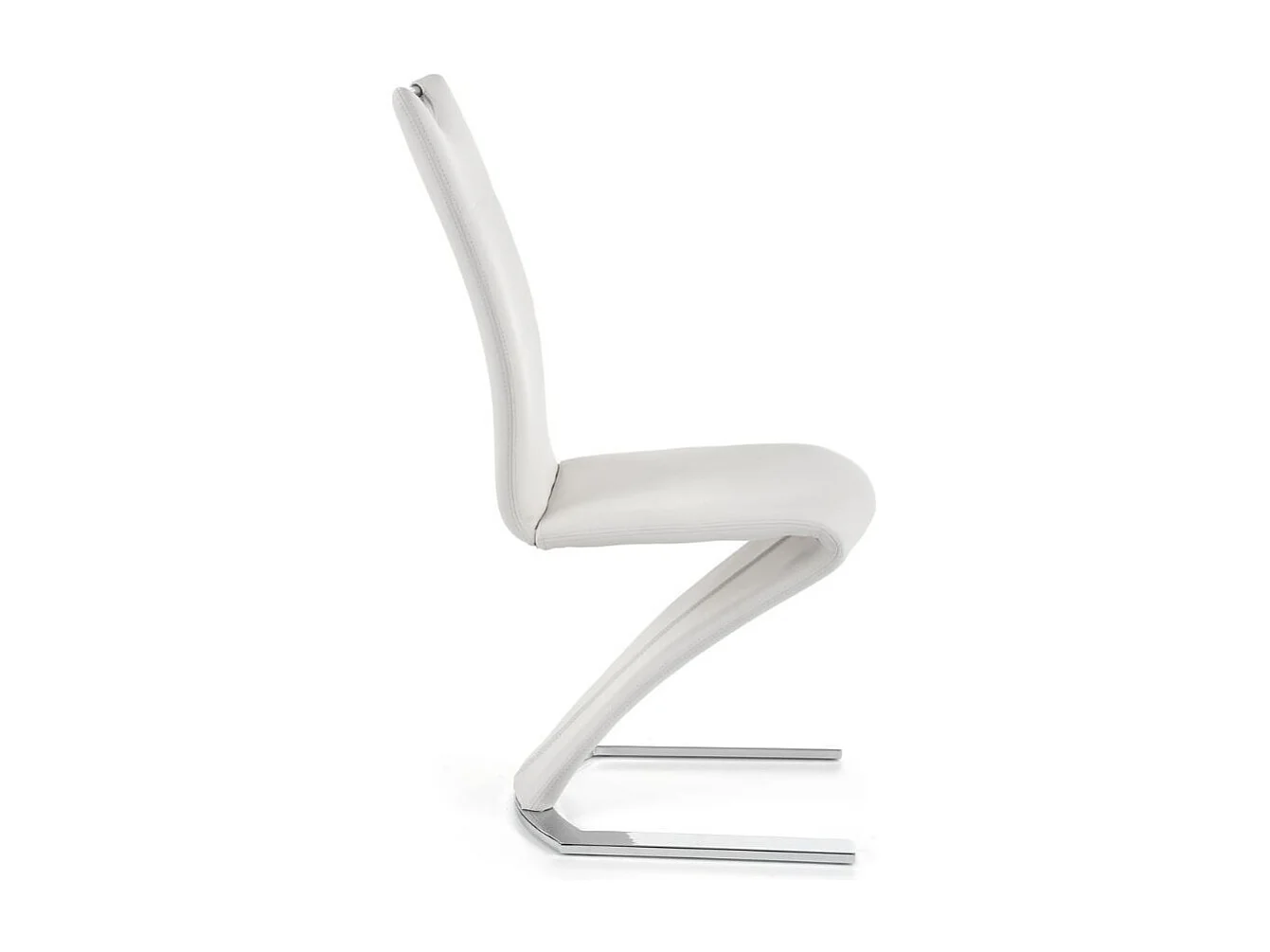 Chaise noire design avec pied U Esty - Blanc
