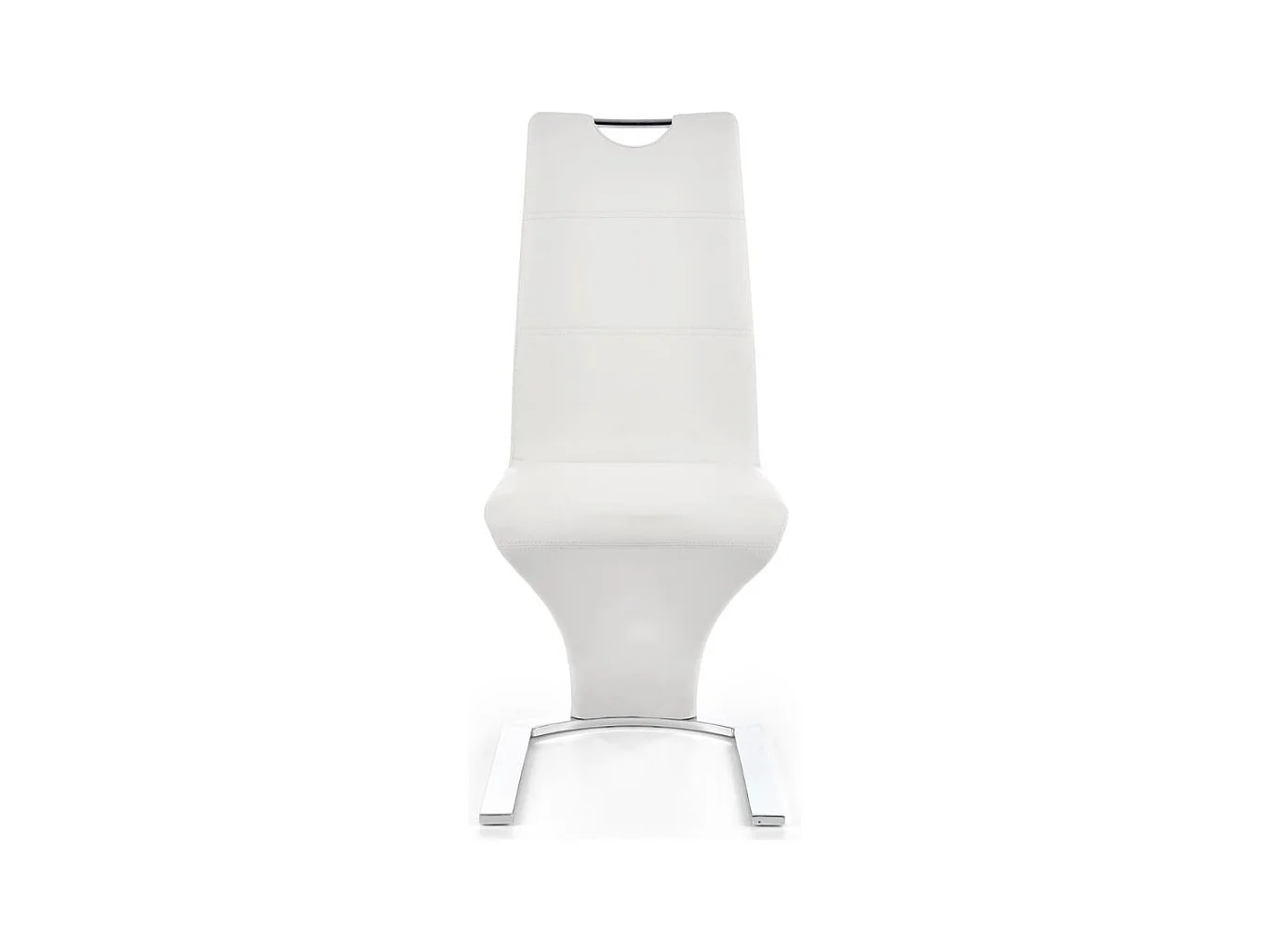 Chaise noire design avec pied U Esty - Blanc
