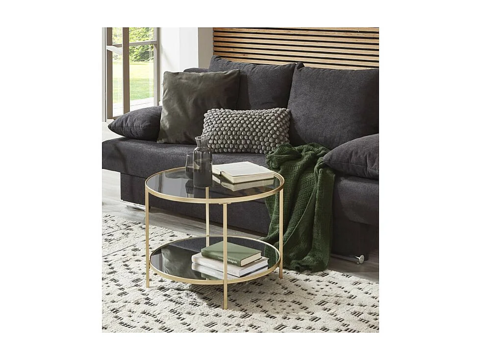 Table d'Appoint Design "Timana" 60cm Or