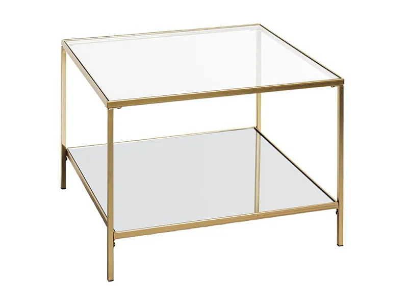 Table d'Appoint Carrée Design "Timana" 60cm Or