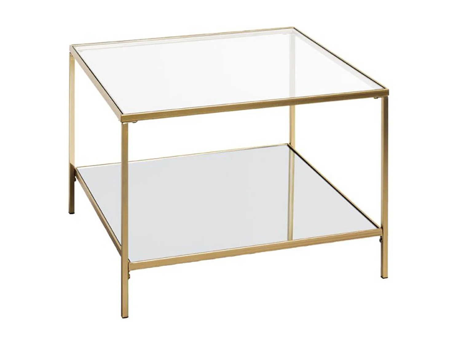 Table d'Appoint Carrée Design "Timana" 60cm Or