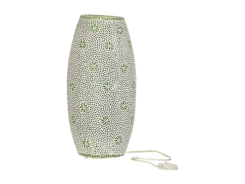 Lampe à Poser en Verre "Bram" 41cm Vert