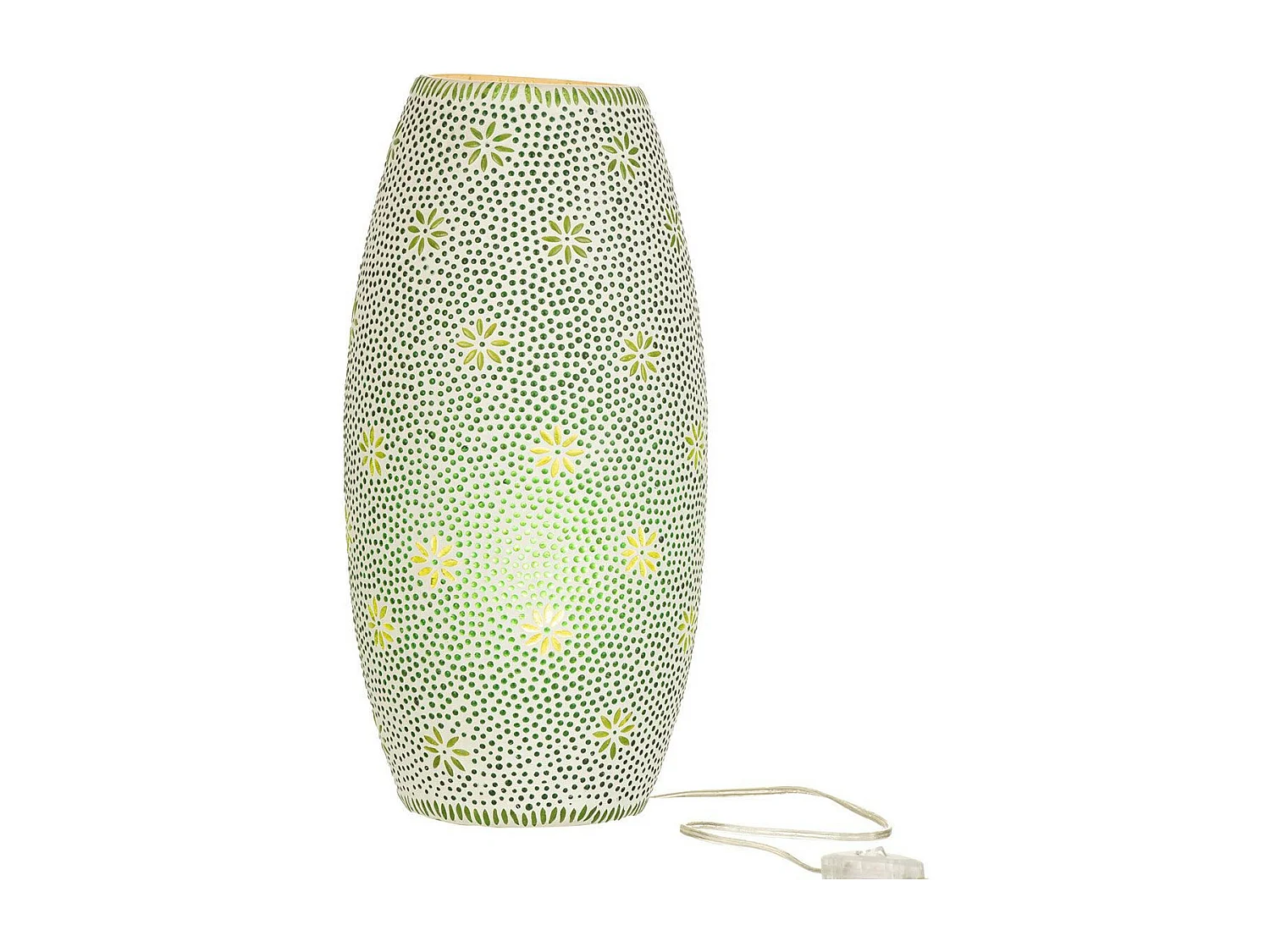 Lampe à Poser en Verre "Bram" 41cm Vert