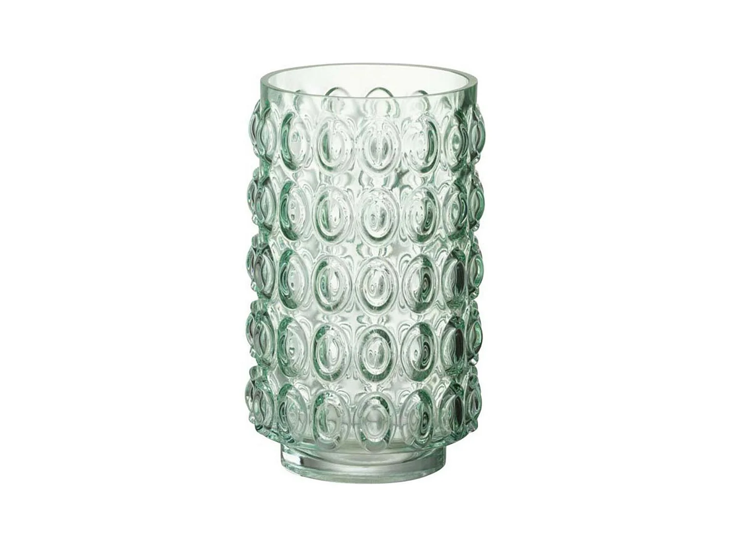 Vase Design en Verre "Bulles" 23cm Vert Clair