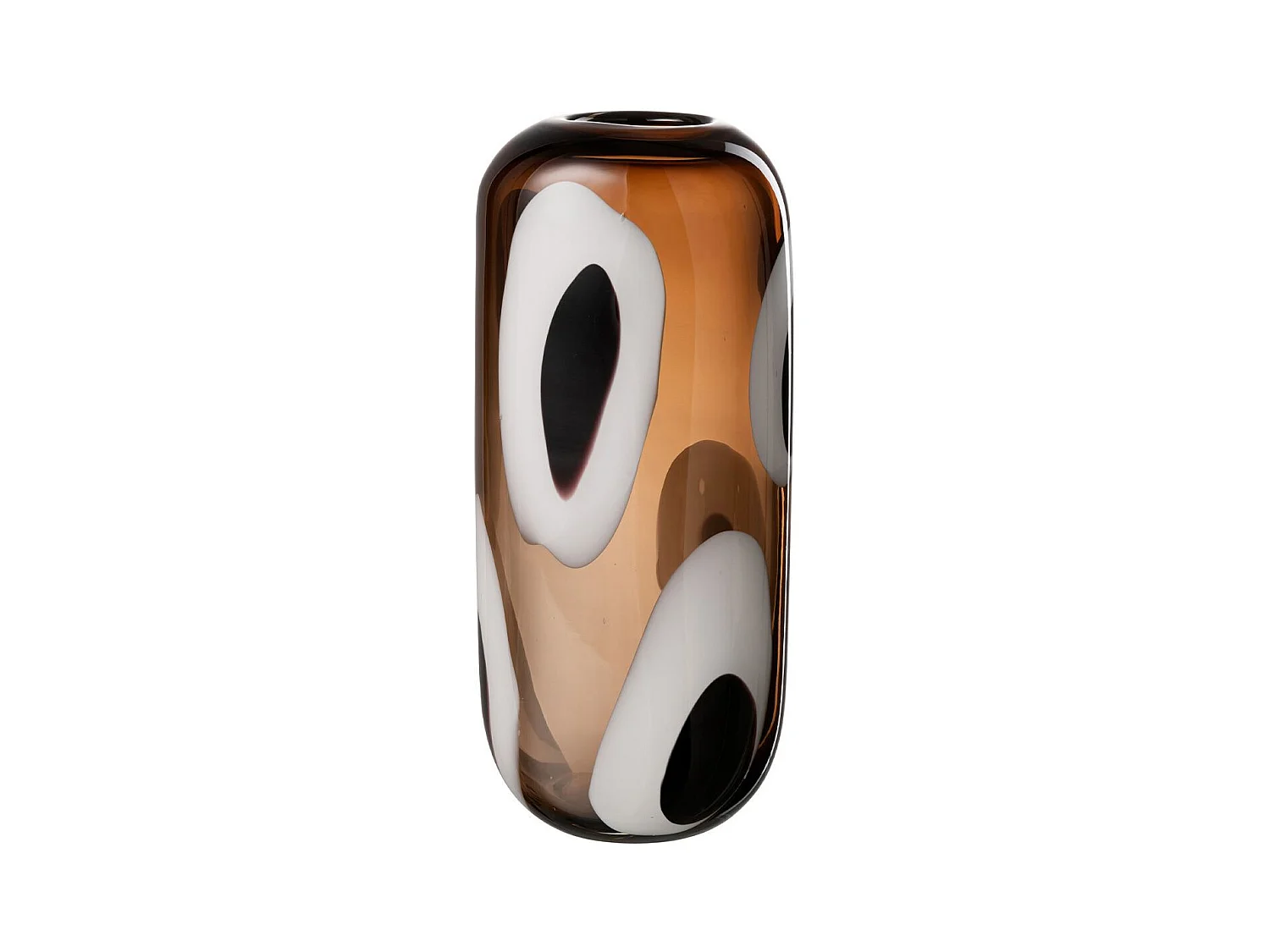 Vase Design en Verre "Izzy" 37cm Marron