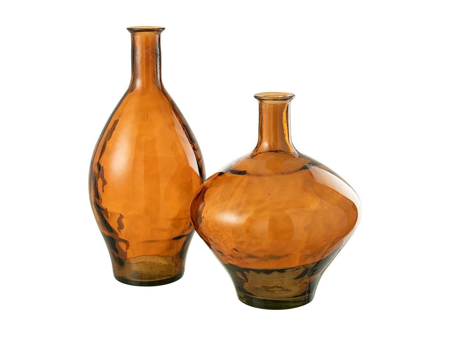 Vase Design en Verre "Cherry" 60cm Marron