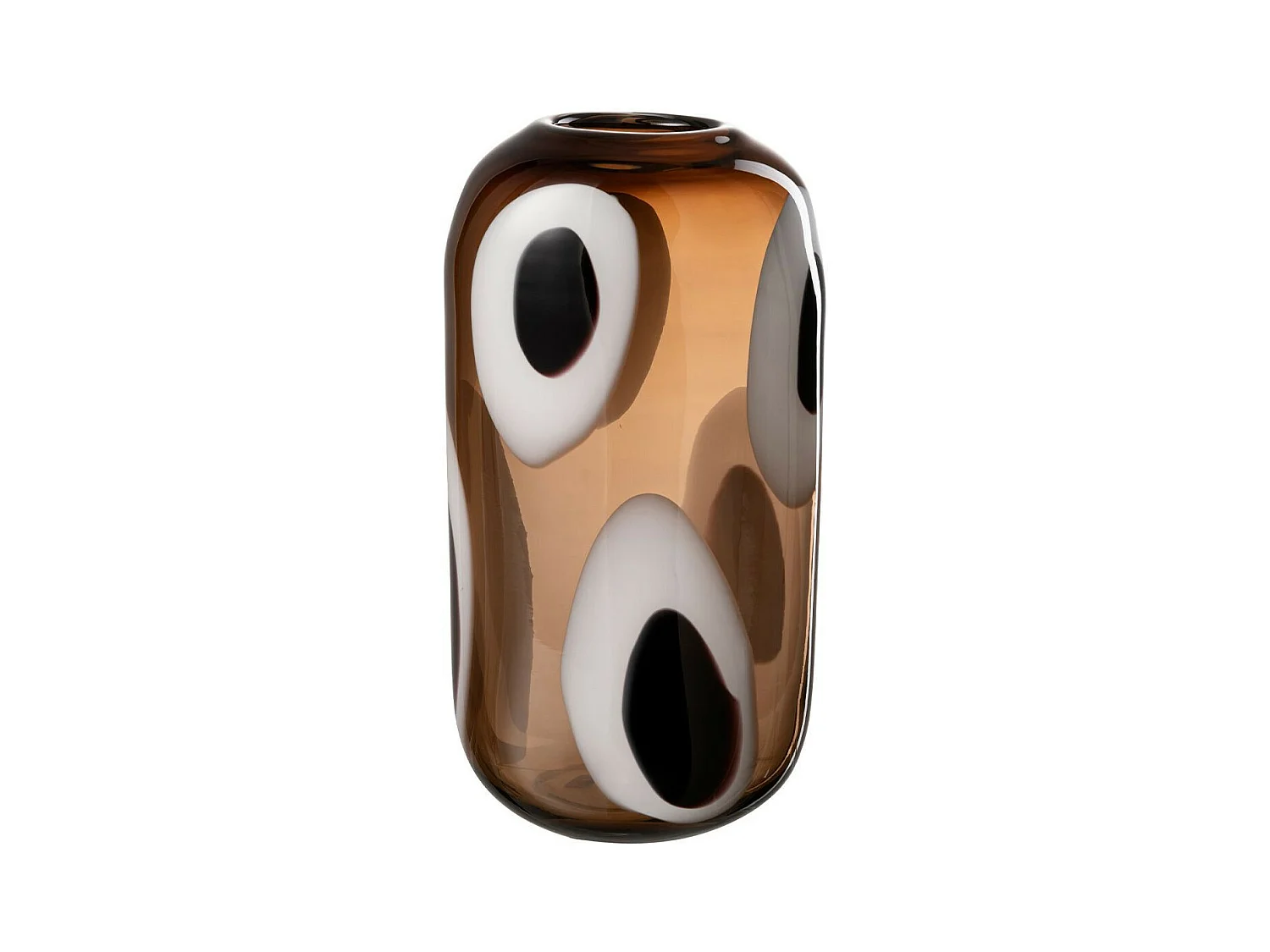 Vase Design en Verre "Izzy" 32cm Marron