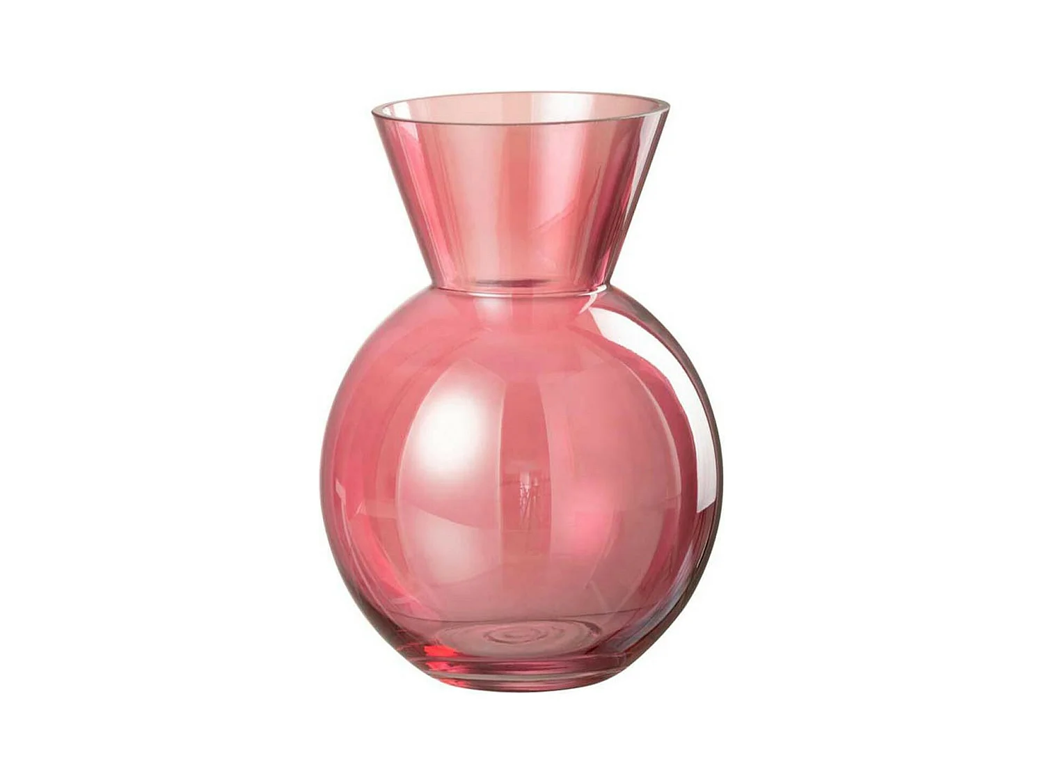 Vase Design en Verre "Lucy" 23cm Rouge