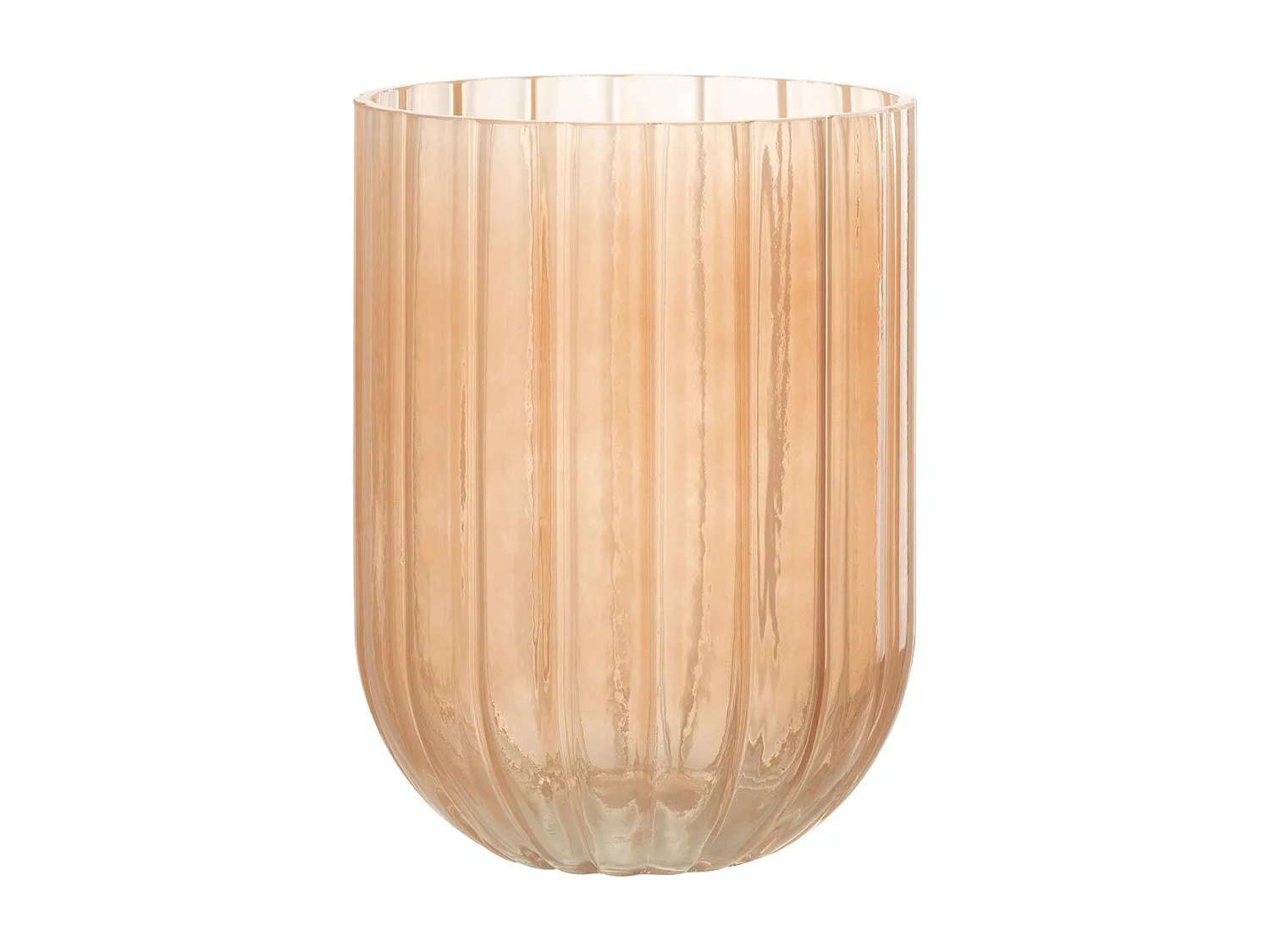 Vase Design en Verre "Yoni" 20cm Pêche